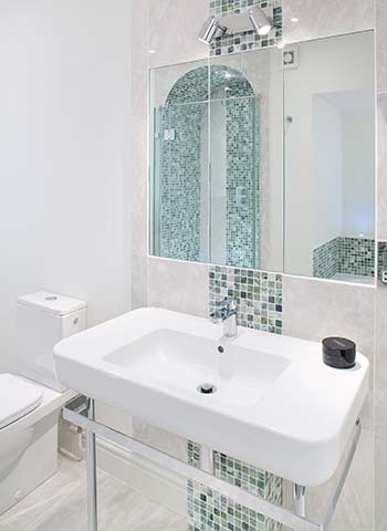 Property Interior - bathroom with basin and mirror