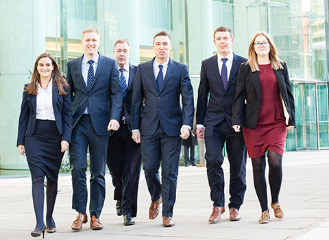Commercial Photographer image of business colleagues walking in London