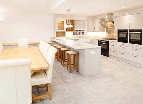 Property Interior - kitchen with table and seating